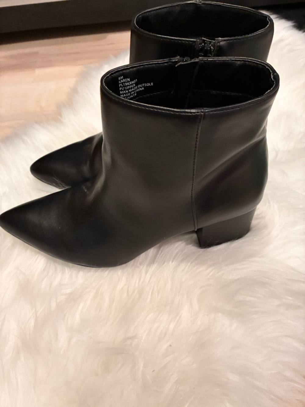 Portland Boot Company. Black Pointed Toe Ankle Boots - Women